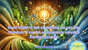 Read more about the article “Good health is not something we can buy. However, it can be an extremely valuable savings account.” —Anne Wilson Schaef