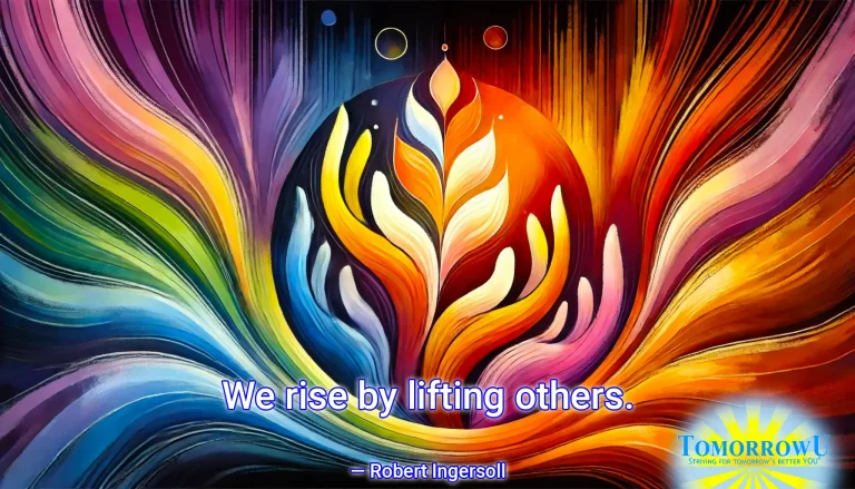 Read more about the article “We rise by lifting others.” — Robert Ingersoll