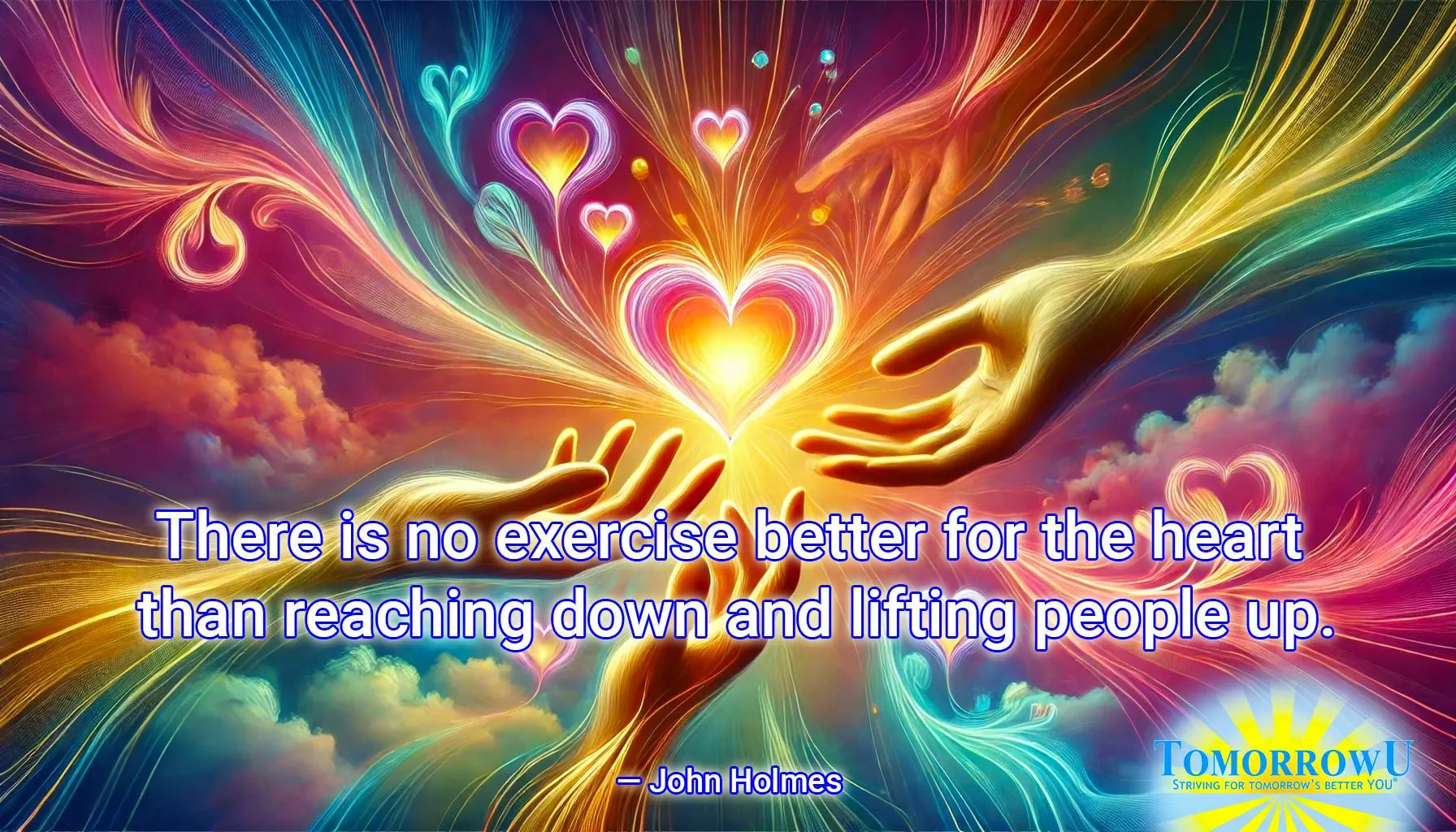 You are currently viewing “There is no exercise better for the heart than reaching down and lifting people up.” — John Holmes