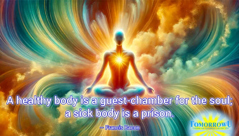 Read more about the article “A healthy body is a guest-chamber for the soul; a sick body is a prison.” — Francis Bacon