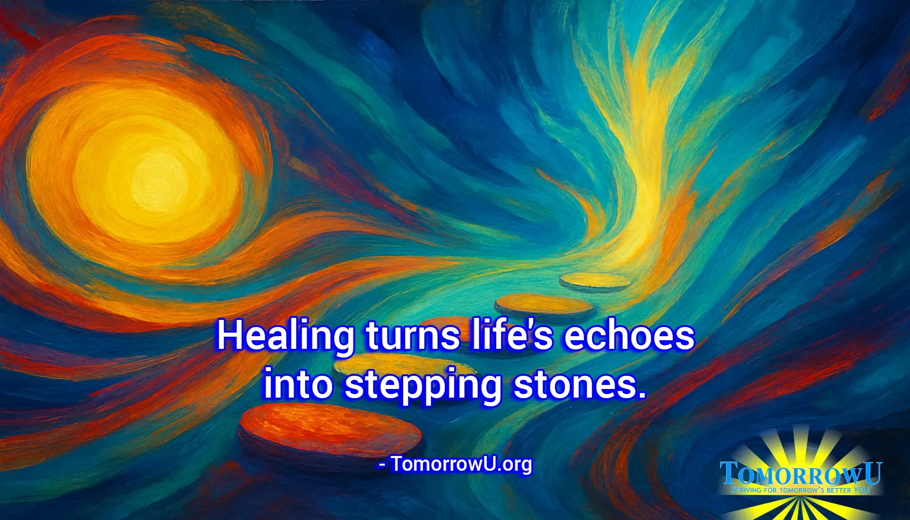 You are currently viewing “Healing turns life’s echoes into stepping stones.” – TomorrowU.org