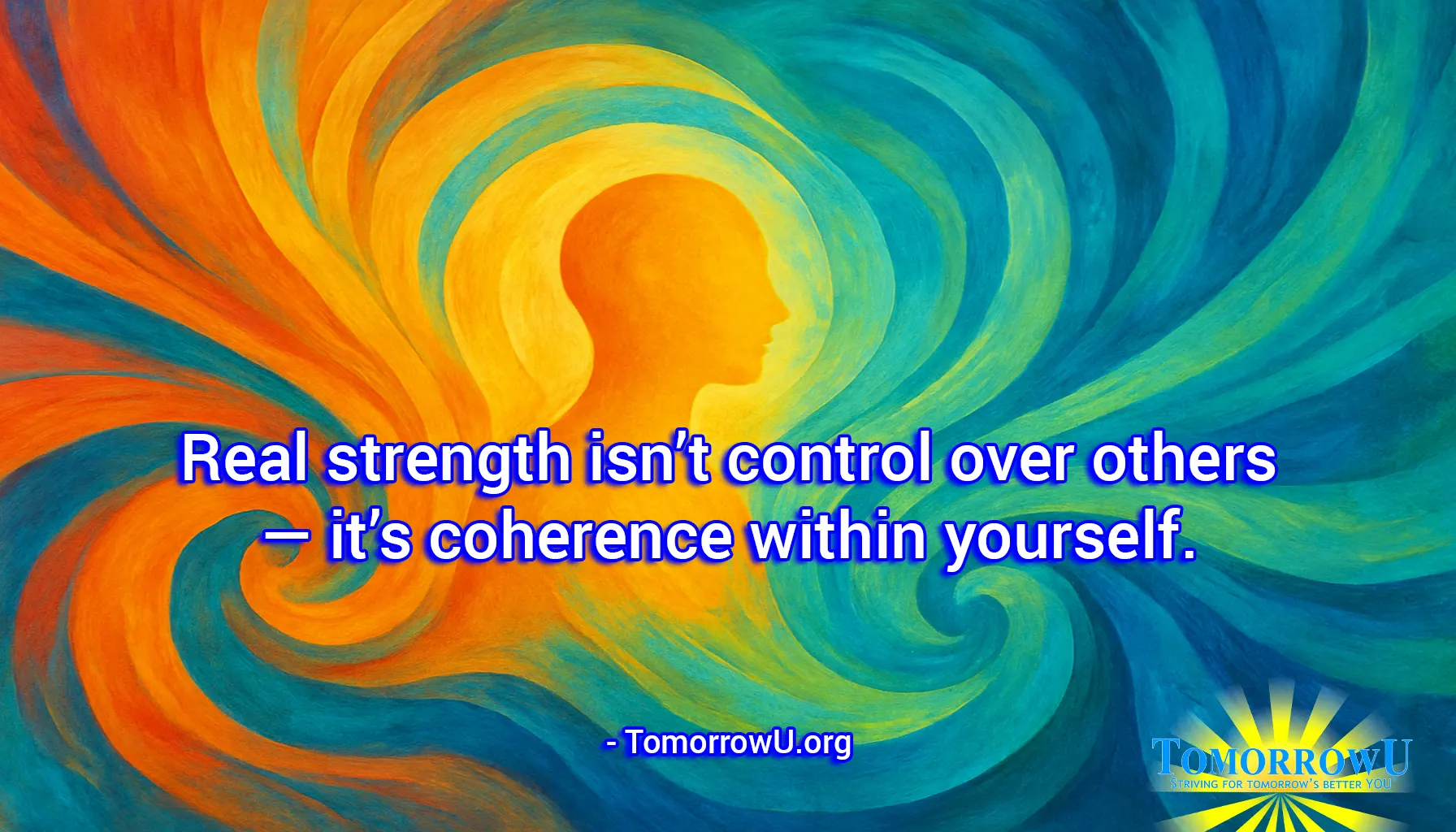 You are currently viewing “Real strength isn’t control over others — it’s coherence within yourself.” – TomorrowU.org