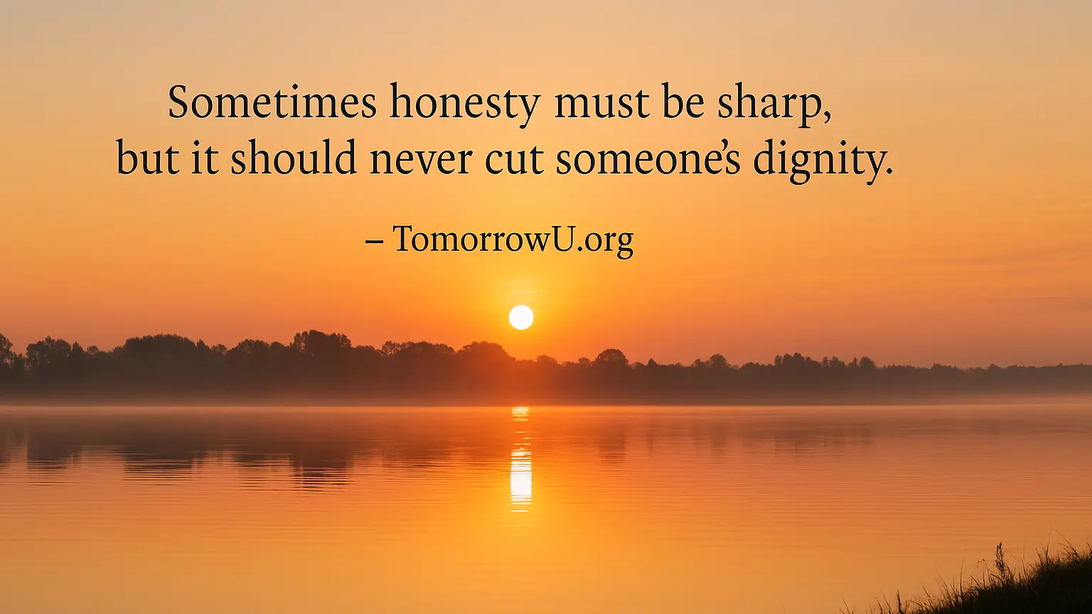 You are currently viewing Truth Requires Courage: Honesty That Honors Dignity