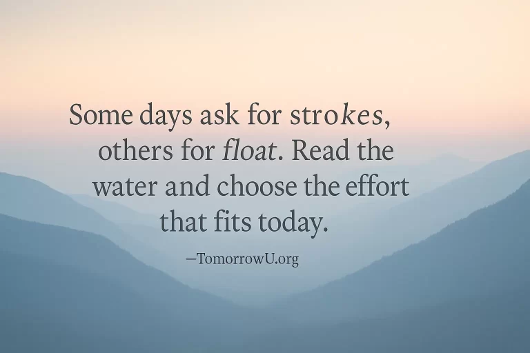 Read more about the article Flow with What Today Brings