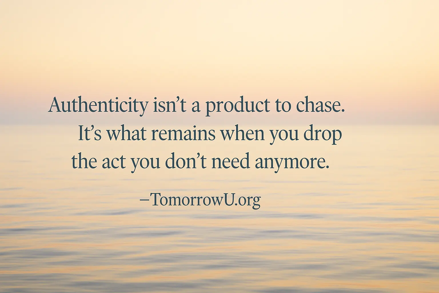 You are currently viewing Authenticity by Subtraction