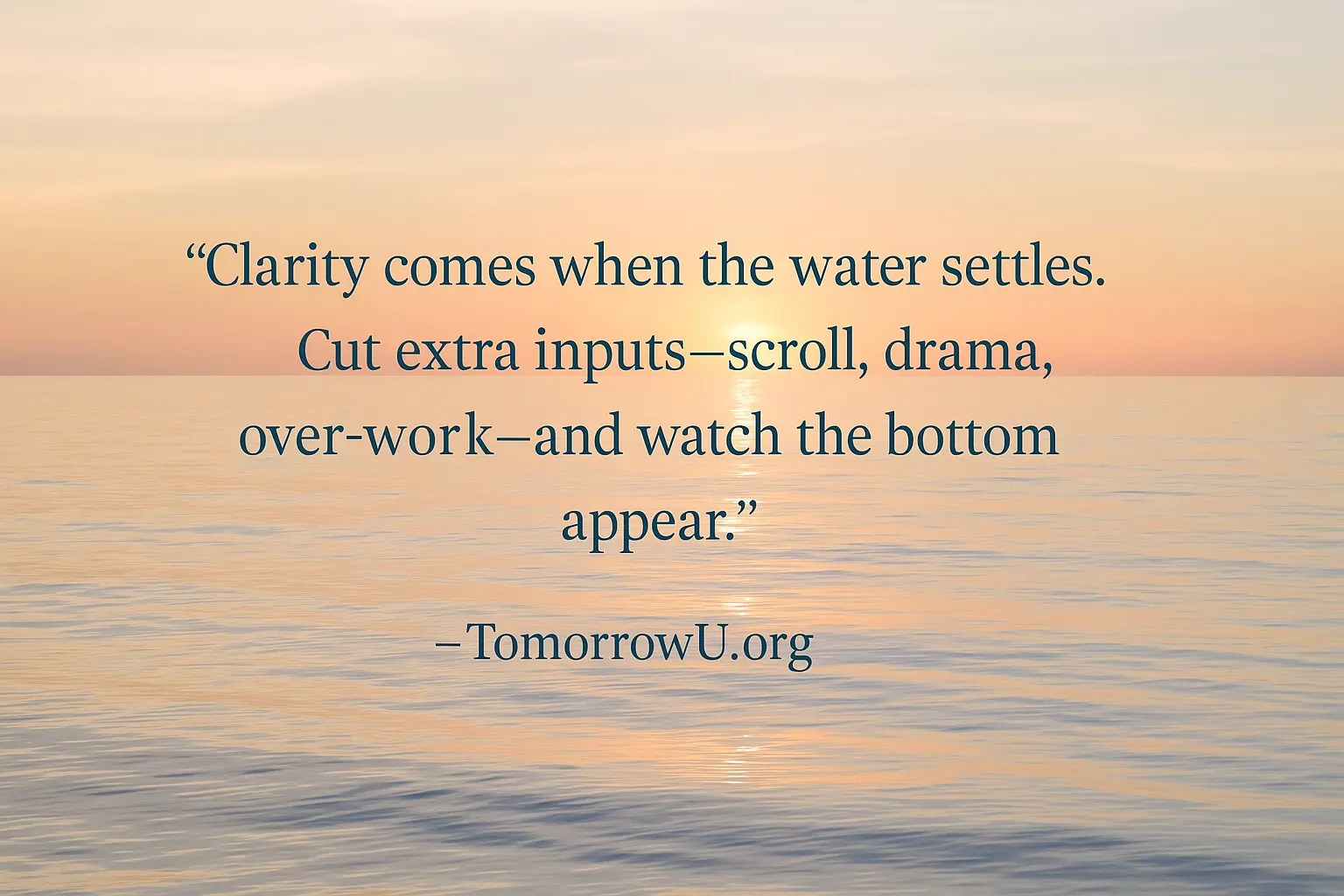 You are currently viewing Clarity Through Stillness