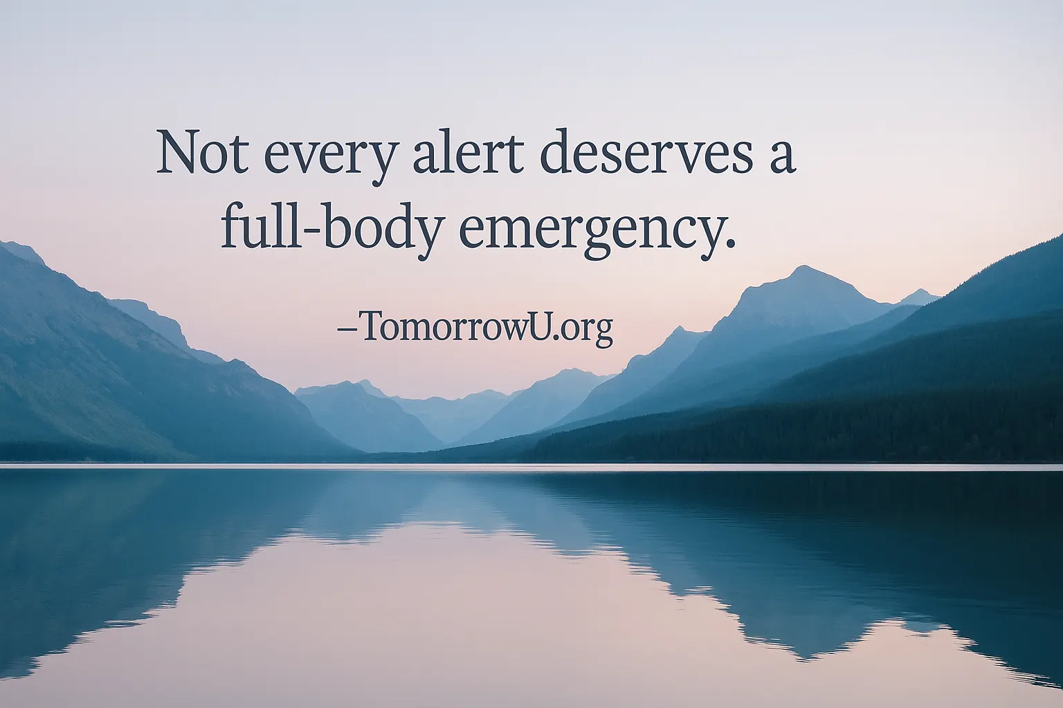 You are currently viewing You Are Not the Alarm