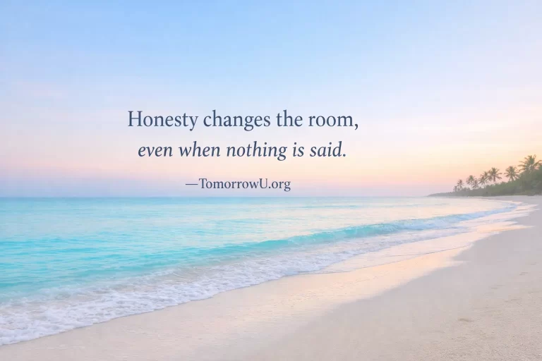 Read more about the article When Honesty Shifts the Space