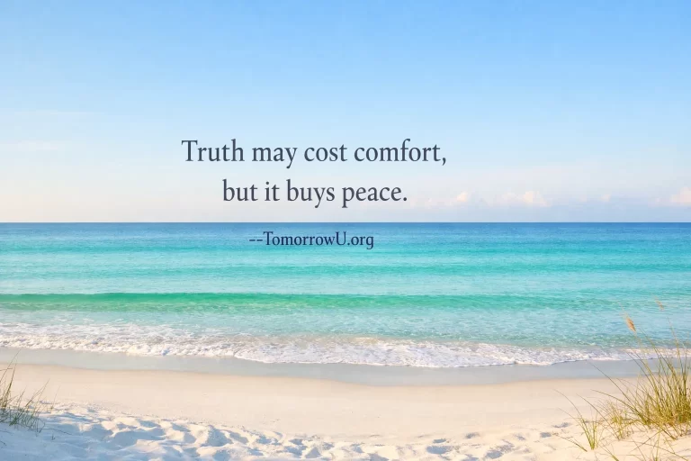 Read more about the article Truth and the Quiet Peace It Brings