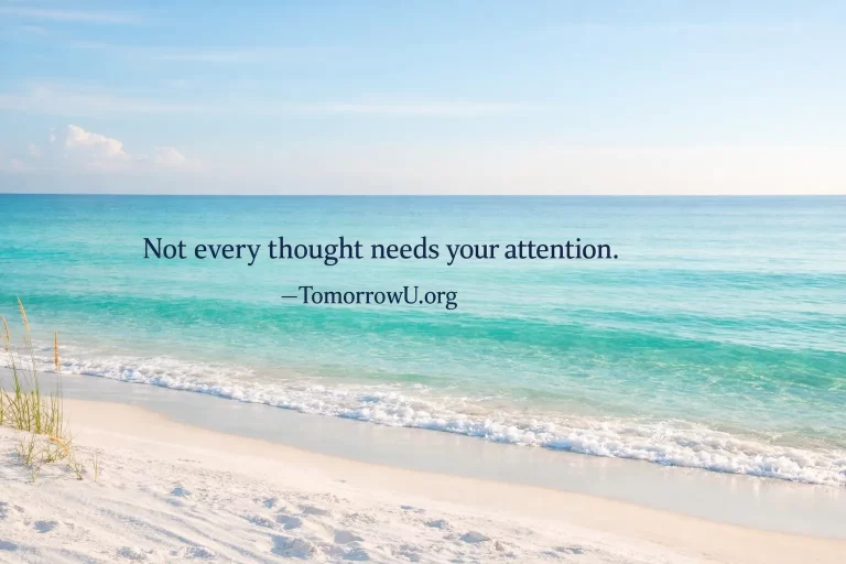 Read more about the article Letting Thoughts Pass: Finding Calm Without Chasing Every Idea