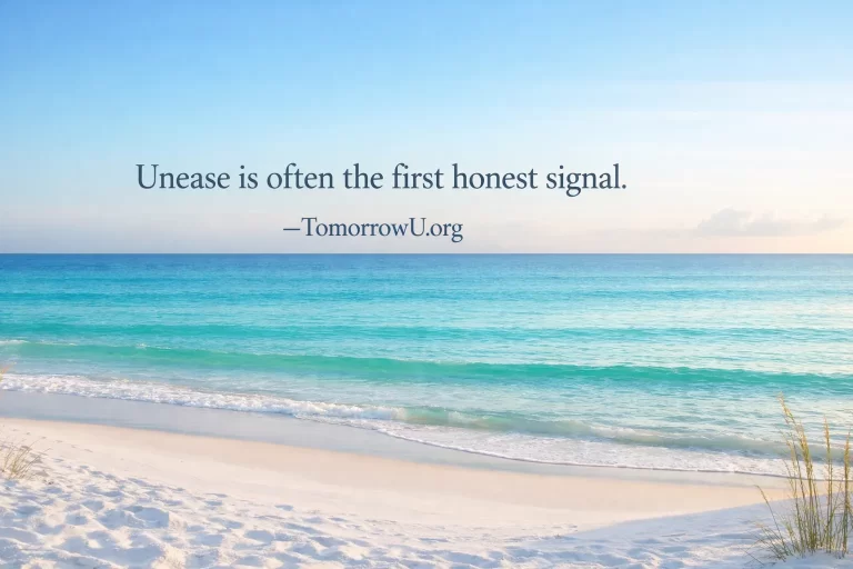 Read more about the article When Unease Speaks First