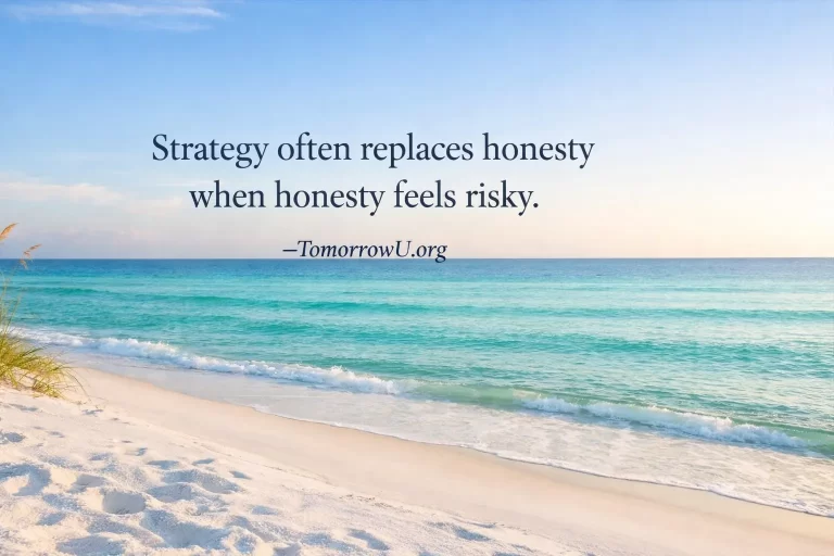 Read more about the article When Strategy Replaces Honesty