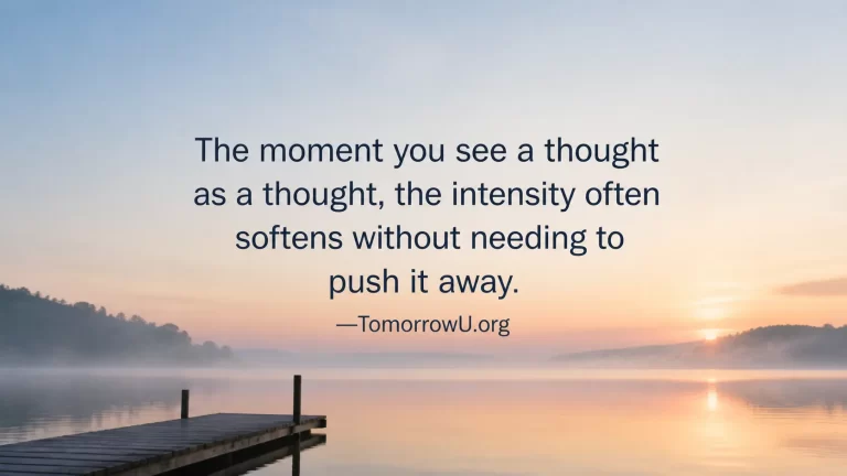 Read more about the article Noticing a Thought Changes Its Impact