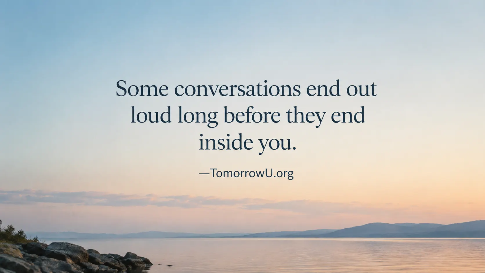 You are currently viewing The Conversation That Stayed