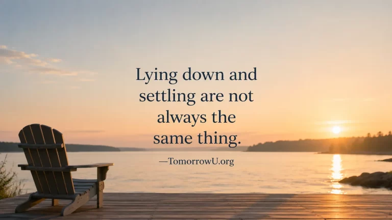 Read more about the article Resting Without Settling