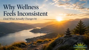 Read more about the article Why Wellness Feels Inconsistent (And What Actually Changes It)
